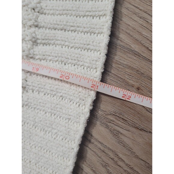 Aerie Cropped Cable Knit Hoodie Sweater Pull over size XS cream - Picture 6 of 6